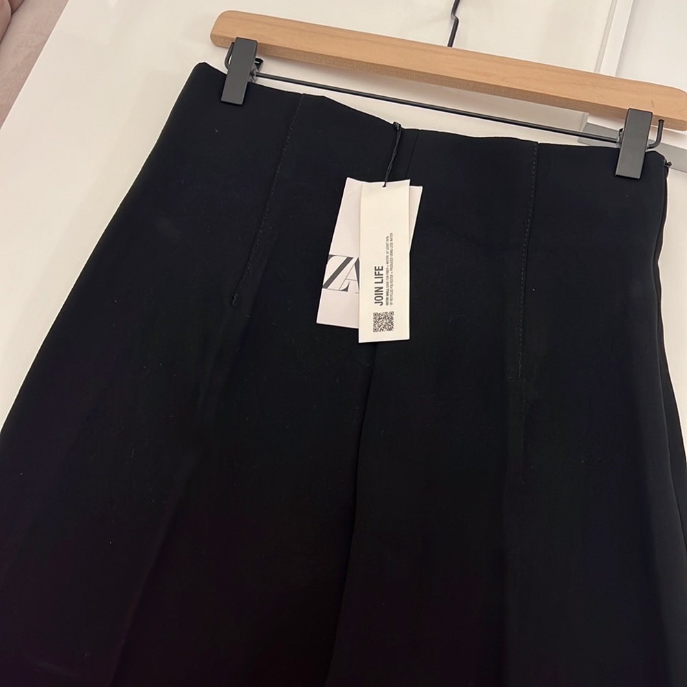 Zara Black Wide-Leg Trousers - Picture 11 of 16